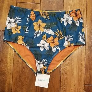 Kulani Kinis Sunday Dive High Waisted Swim Bottoms